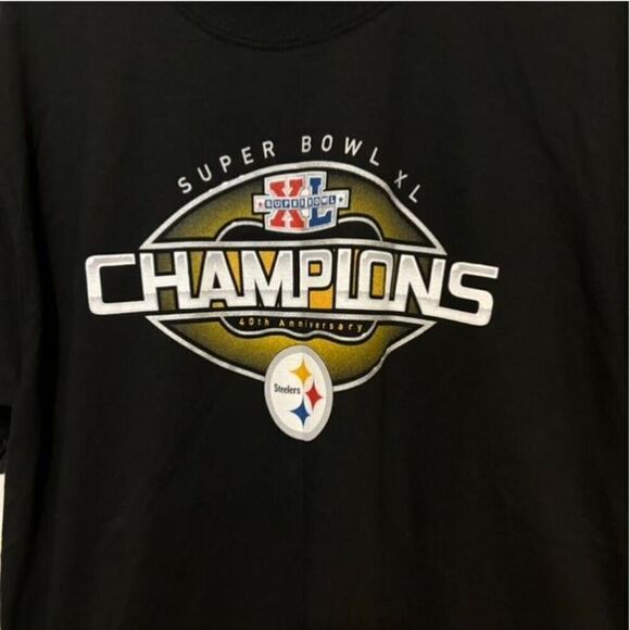 Pittsburgh Steelers Super Bowl XL Size Medium T-Shirt - Picture 2 of 5